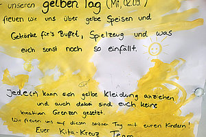 Ev. Kita Kreuz: "Gelber Tag", 2. September 2026 (© Lisa Sinapius)