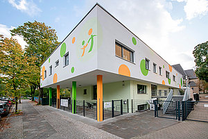 Ev. Kita Alt-Tempelhof nach Fertigstellung der Bauarbeiten 2023 (© Martin Hoffmann)